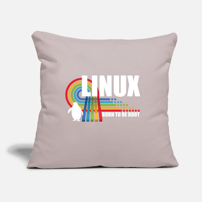 Born To Be Root Penguin Linux Nerd Coding Geek Sofa pillow with filling 45cm x 45cm