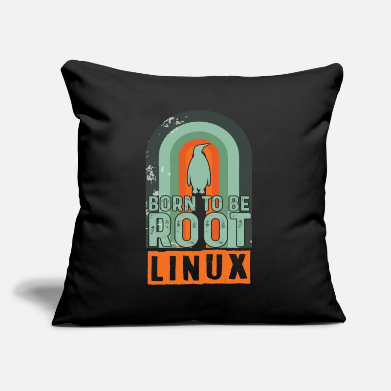 Born To Be Root Retro Linux Nerd Coding Geek Sofa pillow with filling 45cm x 45cm