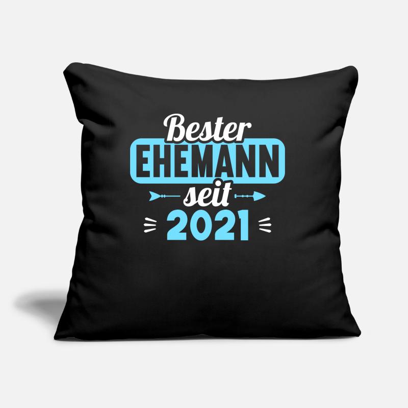 Beste Ehefrau Bester Ehemann seit 2021 Sofakissen mit Füllung 45 x 45 cm