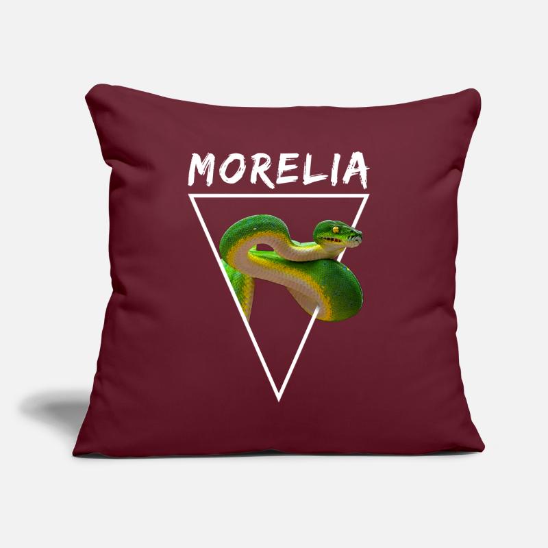 Arbre vert Python Morelia Viridis Propriétaire de serpent Coussin et housse de 45 x 45 cm