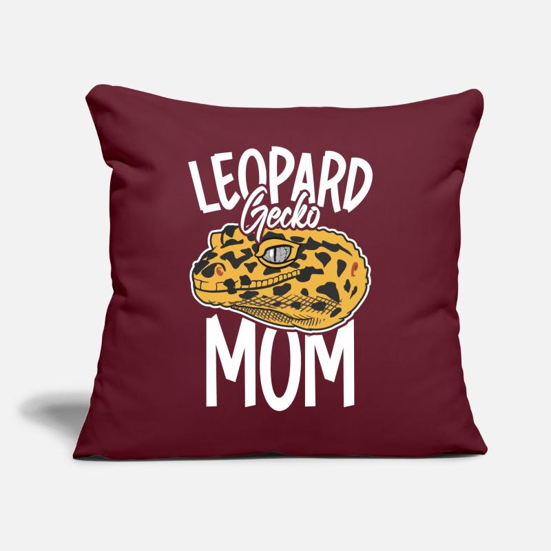 Leopard Gecko Mutter Reptilienpfleger Gecko Mutter Sofakissen mit Füllung 45 x 45 cm