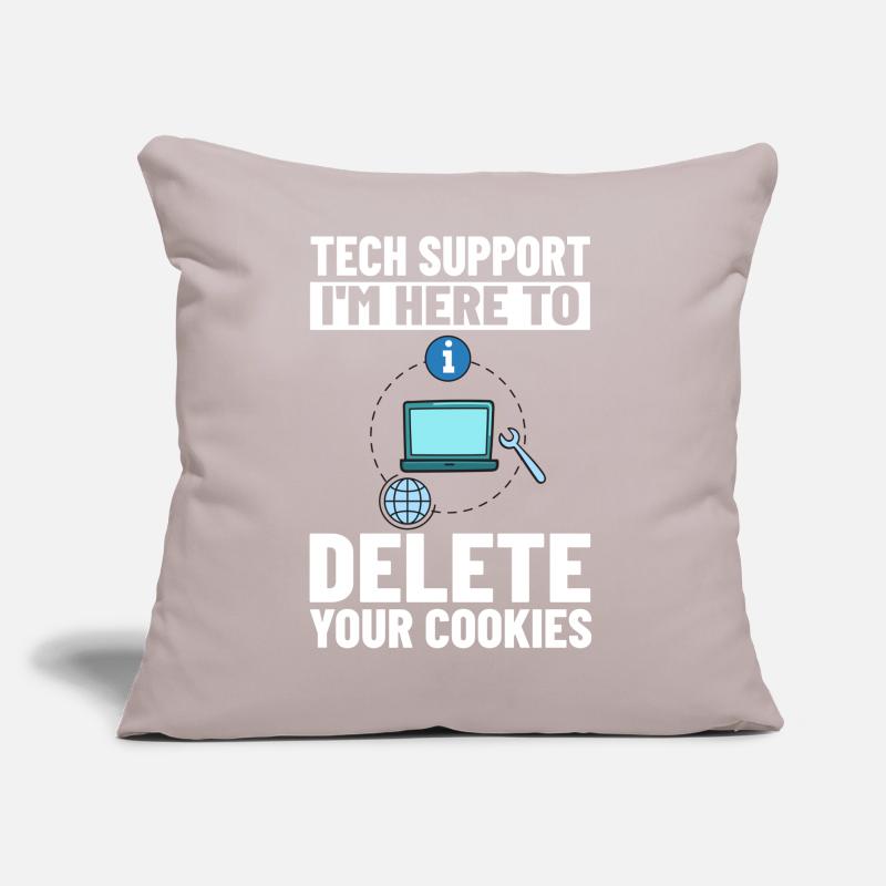 Tech Support IT Technical Assistance Helpdesk Sofa pillow with filling 45cm x 45cm