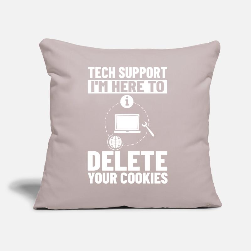 Tech Support IT Technical Assistance Helpdesk Sofa pillow with filling 45cm x 45cm