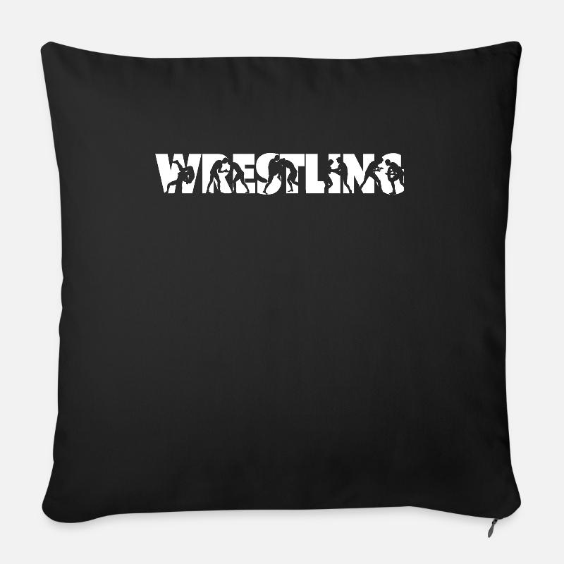 Ringen Ringsport Ringer Wrestler Ringkampf - Sofakissen mit Füllung 45 x 45 cm - Schwarz