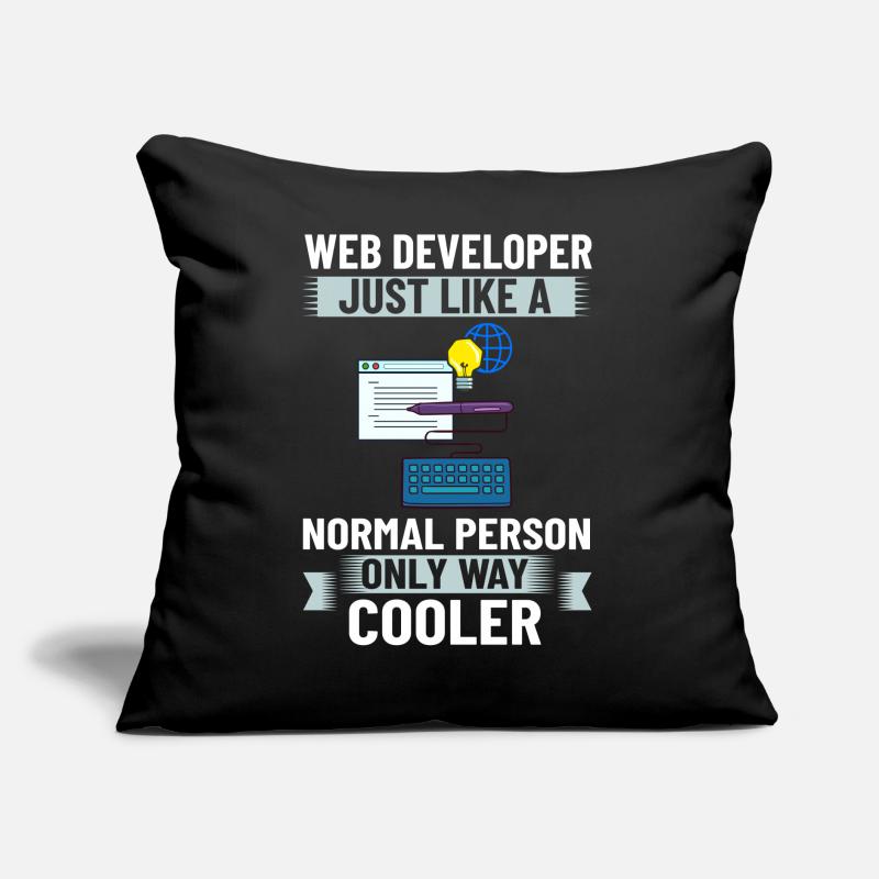 Développeur Web Developer Manager de développement Web Coussin et housse de 45 x 45 cm