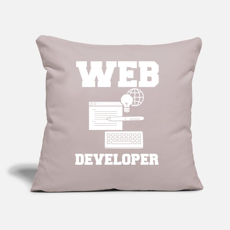 Web Development Web Developer Developer Manager Sofa pillow with filling 45cm x 45cm