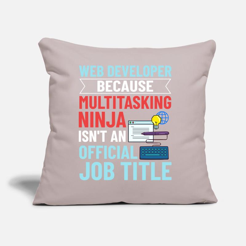 Web Development Web Developer Developer Manager Sofa pillow with filling 45cm x 45cm