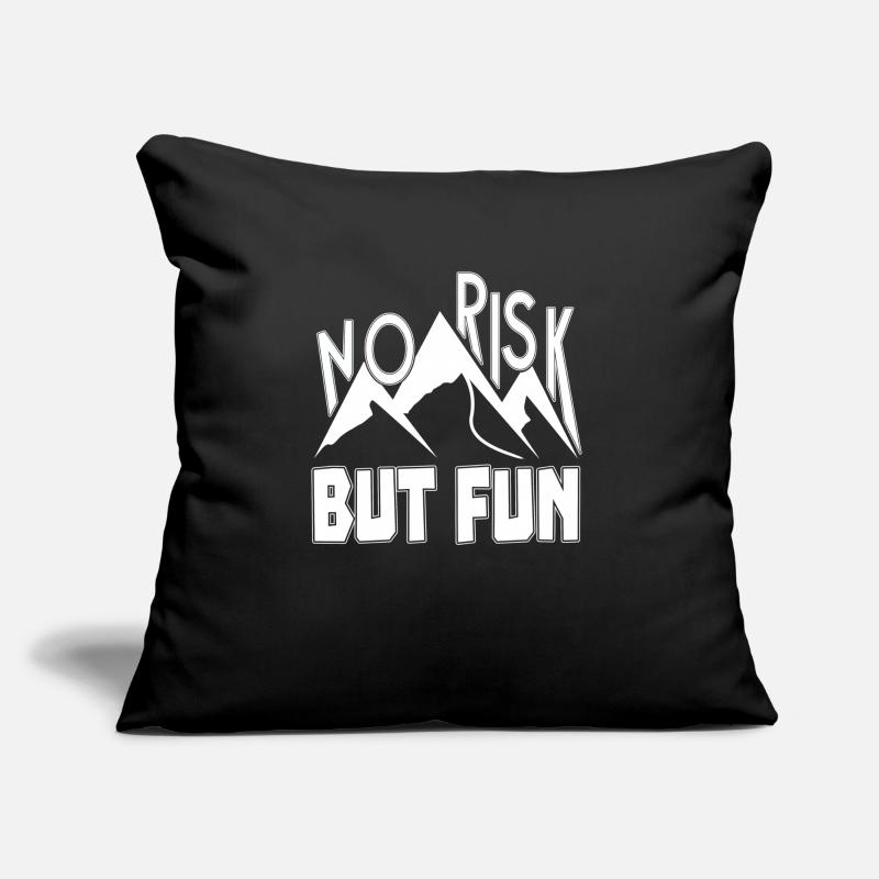 Pas de risque mais amusant Coussin et housse de 45 x 45 cm