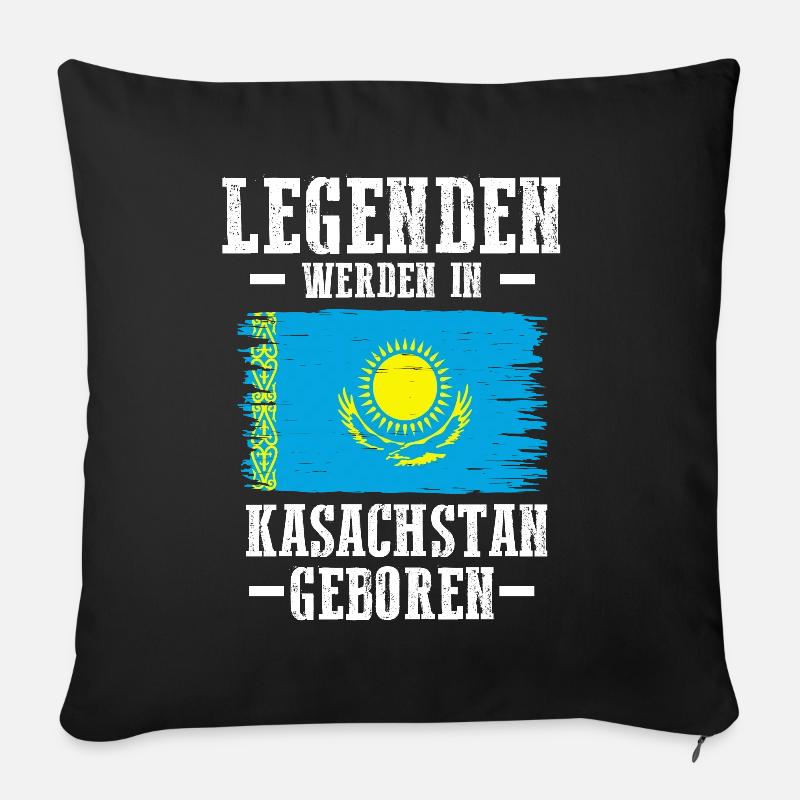 Kasachstan Kasache Kasachisches - Sofakissen mit Füllung 45 x 45 cm - Schwarz