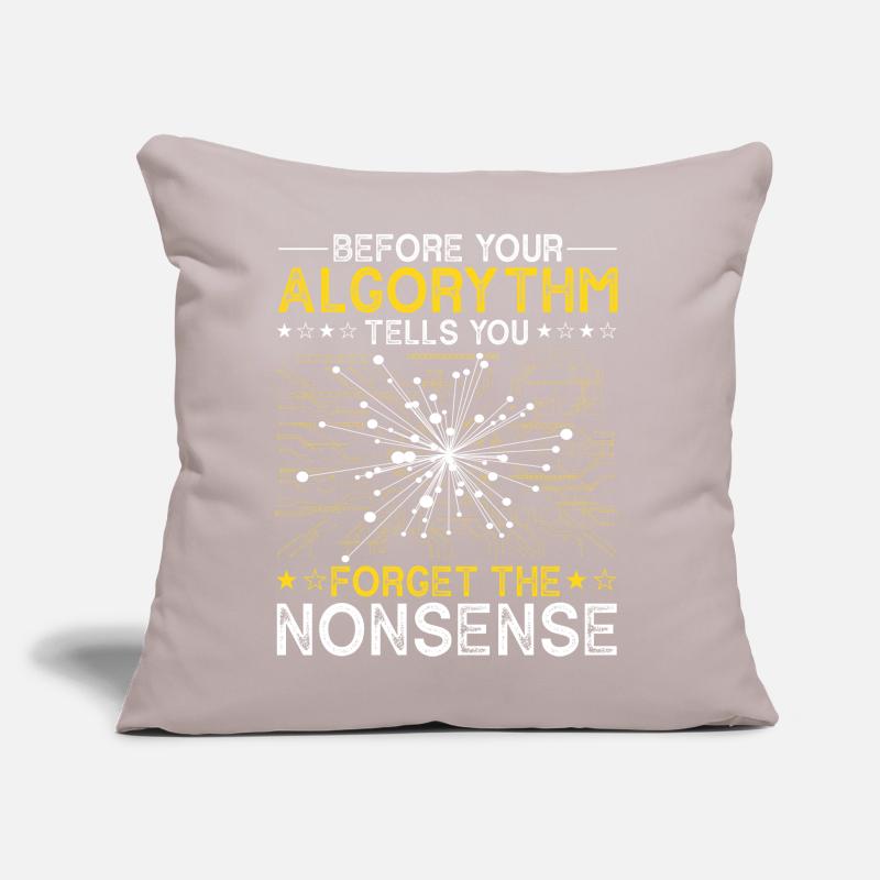 Artificial Intelligence Algorithm Programmer Sofa pillow with filling 45cm x 45cm