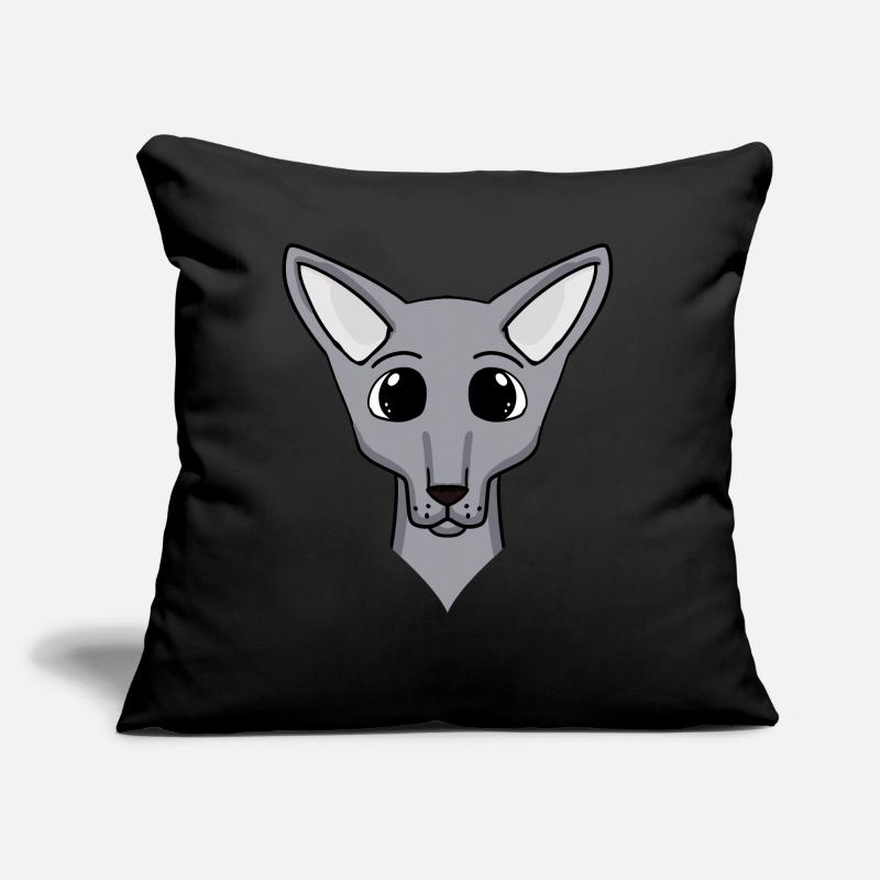 Sphynx Head Cat Propriétaire de chat Coussin et housse de 45 x 45 cm