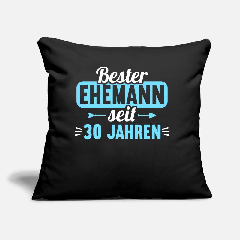 Beste Ehefrau Bester Ehemann seit 30 Jahren Sofakissen mit Füllung 45 x 45 cm
