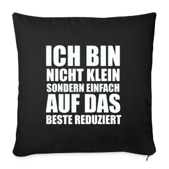 Auf Das Beste Reduziert - Lustiger Spruch - Sofakissen mit Füllung 45 x 45 cm - Schwarz - Vorne