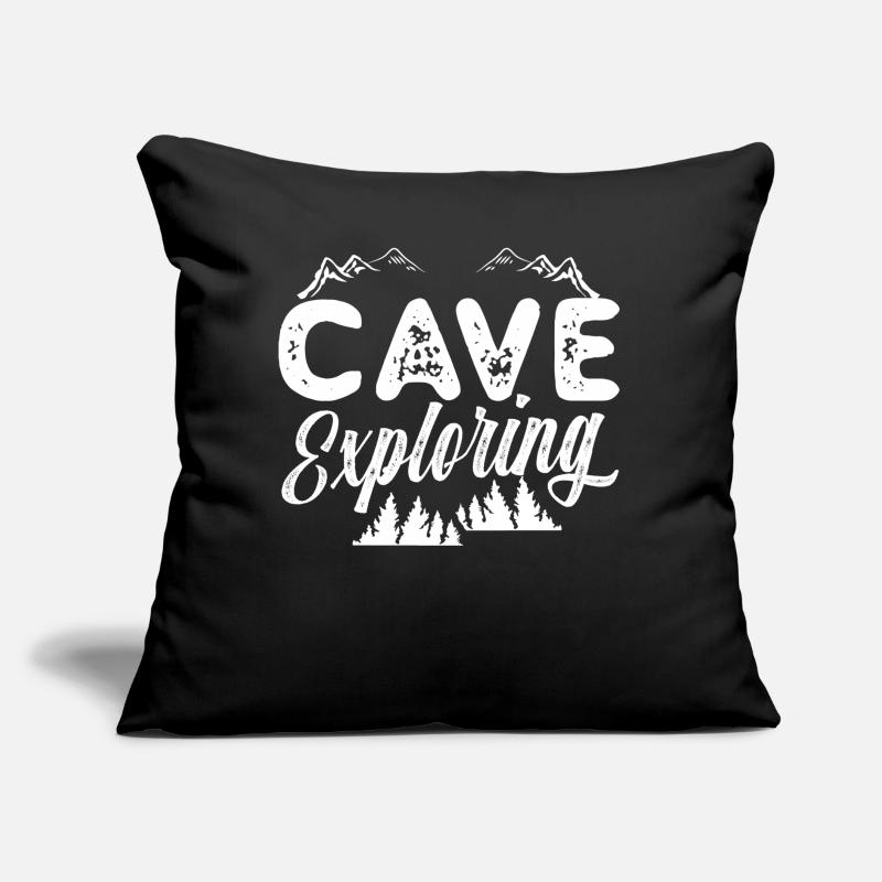 Explorez Cave Caves Cave Caving Coussin et housse de 45 x 45 cm