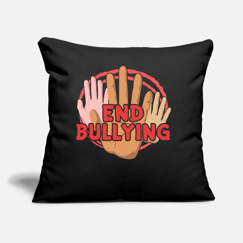 Intimidation Arrêtez l’intimidation Les intimidateurs Arrêtez les intimidateurs Coussin et housse de 45 x 45 cm