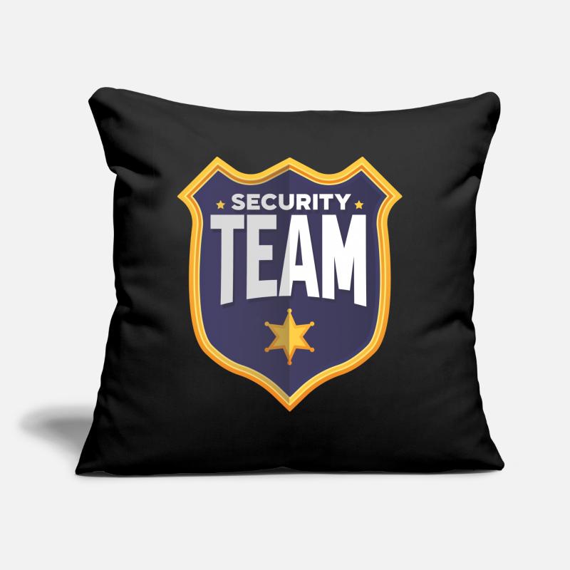 Équipe de sécurité Équipe de sécurité Sécurité Du videur Coussin et housse de 45 x 45 cm