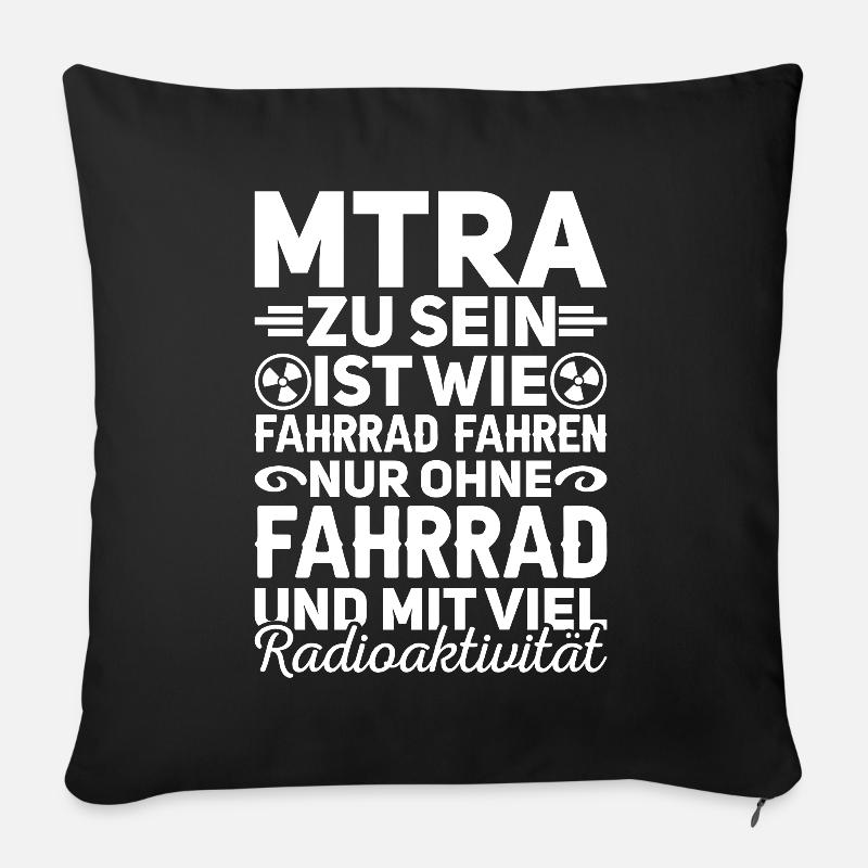 MTRA Medizinisch-Technischer Radiologie Mta - Sofakissen mit Füllung 45 x 45 cm - Schwarz