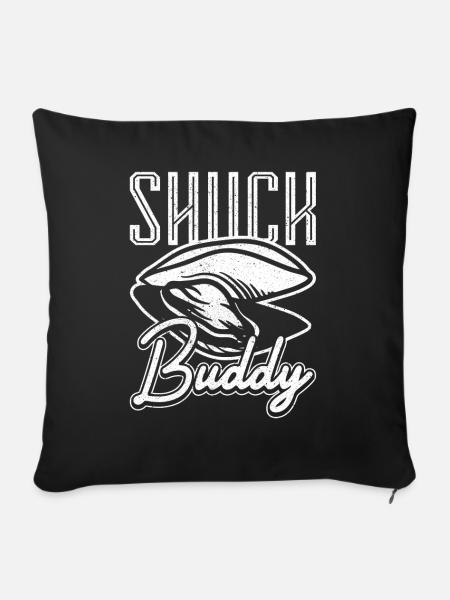 Shuck Buddy Austern - Sofakissen mit Füllung 45 x 45 cm - Schwarz