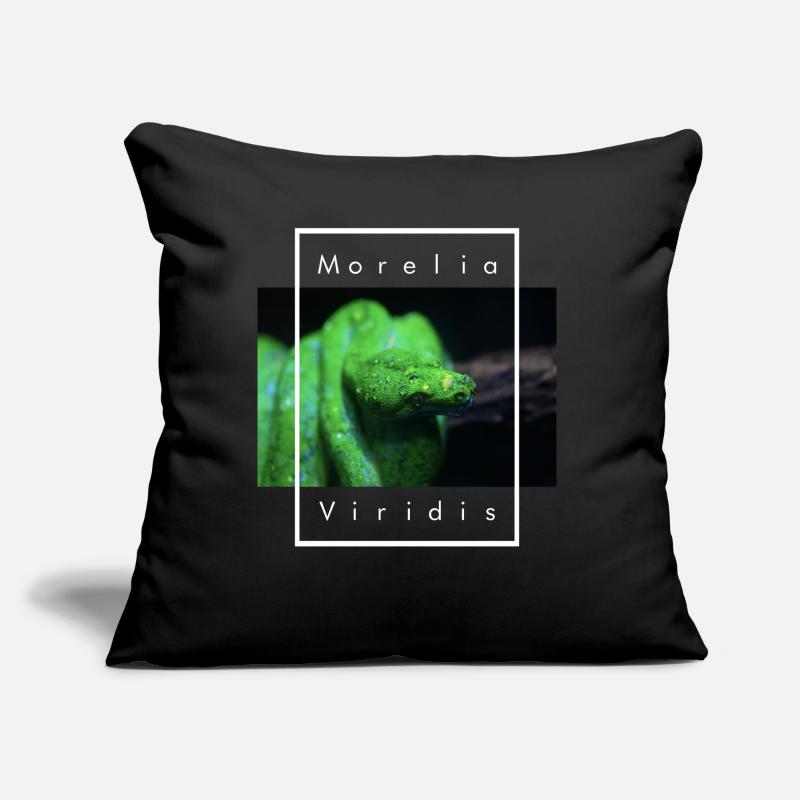 Morelia Viridis Snake Keeper Green Tree Python Sofa pillow with filling 45cm x 45cm