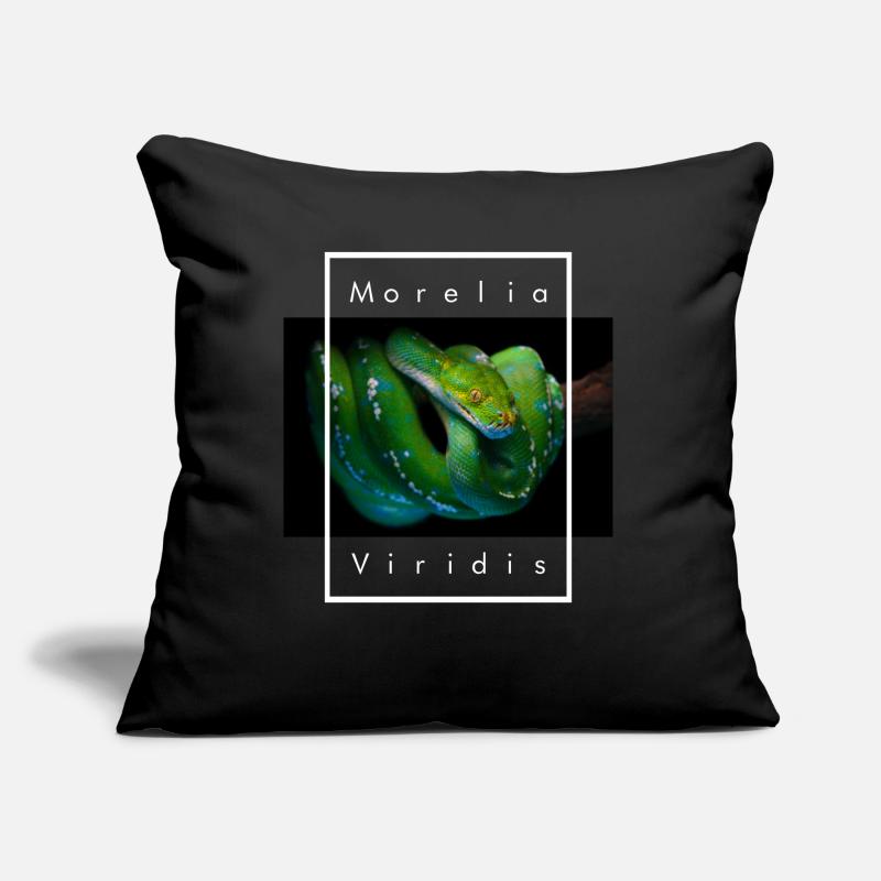 Morelia Viridis Arbre Vert Python Serpent Gardien Coussin et housse de 45 x 45 cm