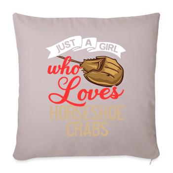 Crabe en fer à cheval Crabe en fer à cheval Crabes des Moluques - Coussin et housse de 45 x 45 cm - taupe clair - Devant