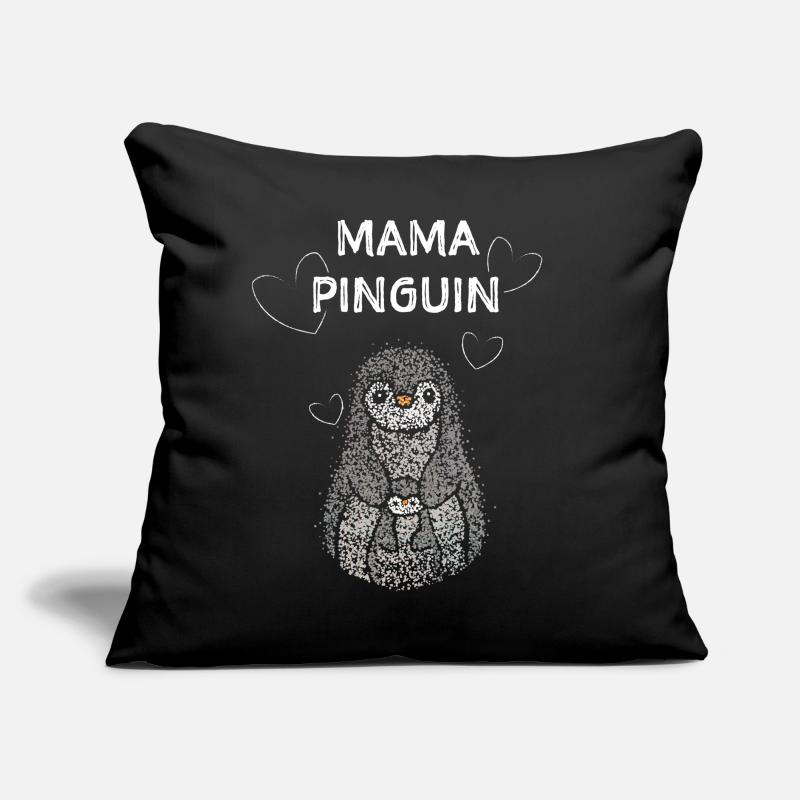 Mama Pinguin Pinguine Liebhaber Muttertag Mutter Sofakissen mit Füllung 45 x 45 cm