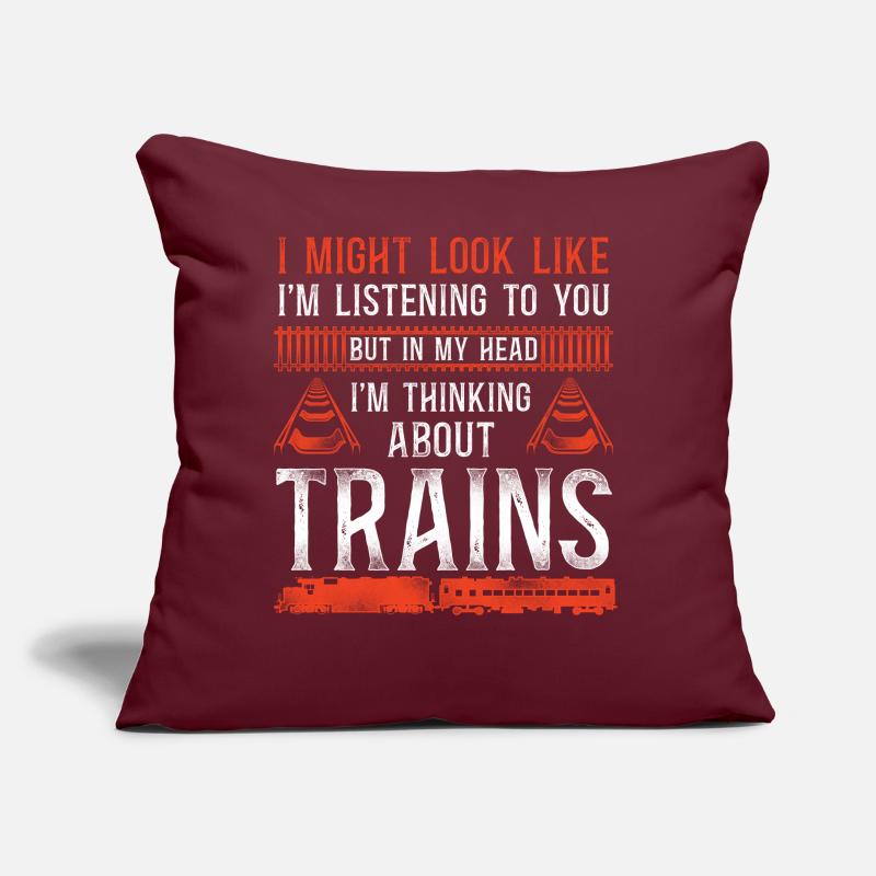 Freight Diesel Train Driver Sofa pillow with filling 45cm x 45cm
