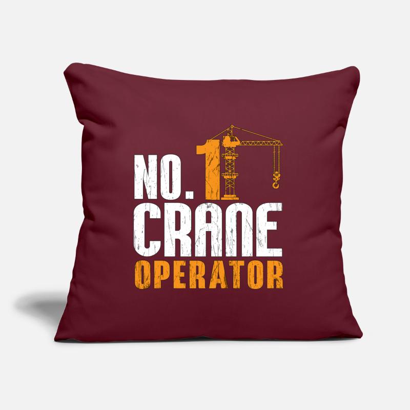 Crane Operator Construction Construction Profession Work Gift Sofa pillow with filling 45cm x 45cm