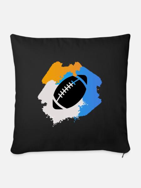 Rugby - Sofakissen mit Füllung 45 x 45 cm - Schwarz