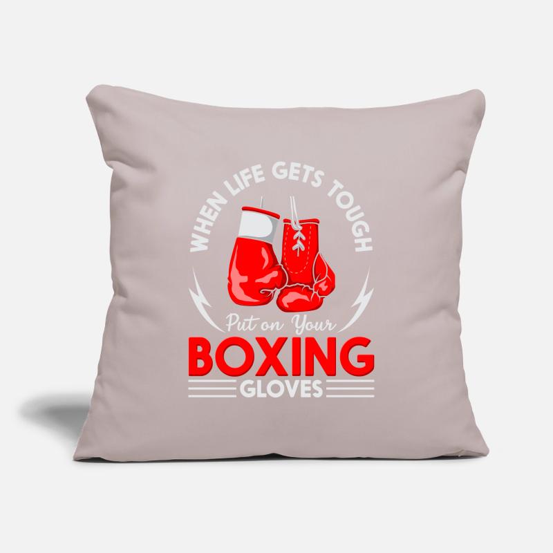 Enfilez vos gants de boxe Lutte Boxe Boxe Boxe Boxe Coussin et housse de 45 x 45 cm