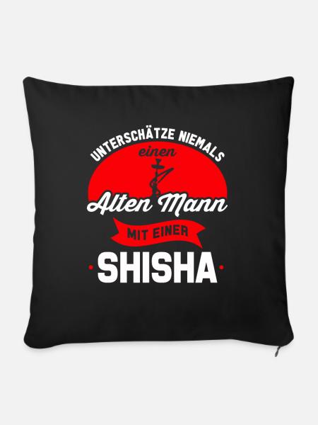 Shisha - Sofakissen mit Füllung 45 x 45 cm - Schwarz
