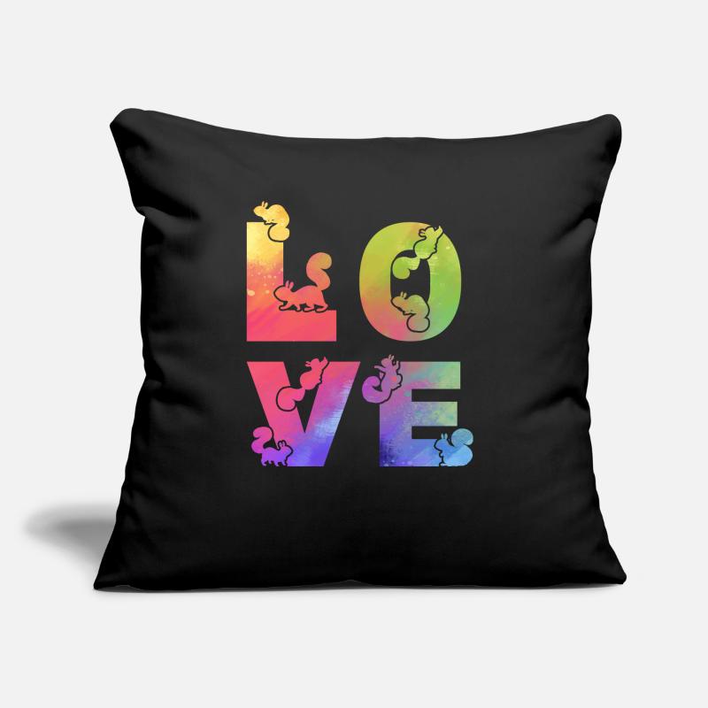 Squirrel Love Squirrels Cute Squirrel Sofa pillow with filling 45cm x 45cm