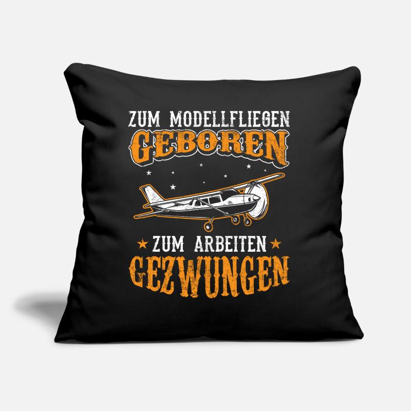 Modellflugzeug Flieger Flugzeug Pilot Modellflug Sofakissen mit Füllung 45 x 45 cm