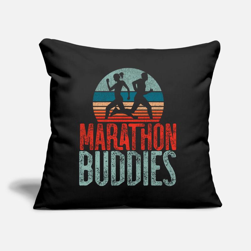 Running Runner Half Marathon Sofakissen mit Füllung 45 x 45 cm
