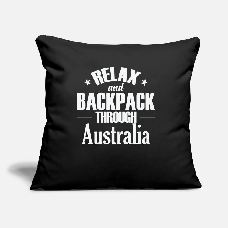 Relax and Backpack through Australia Sofa pillow with filling 45cm x 45cm