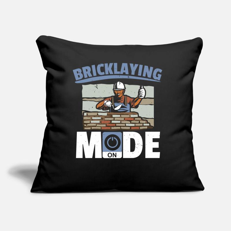 Mason mode on the construction Job Bricklayer Sofa pillow with filling 45cm x 45cm