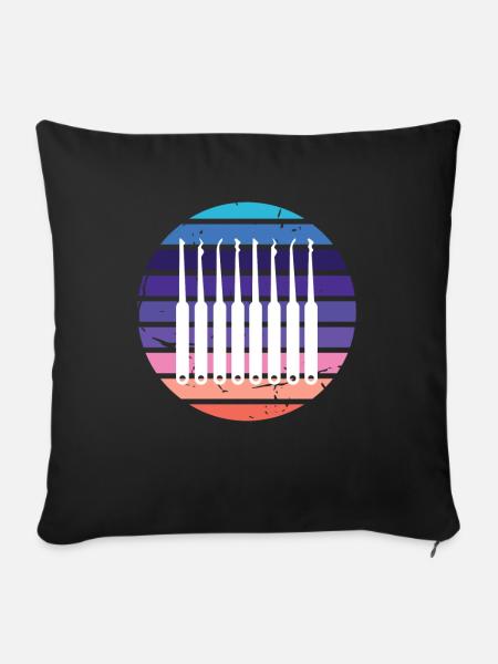Lockpicking Retro Lockpicking Lockpicker - Sofakissen mit Füllung 45 x 45 cm - Schwarz