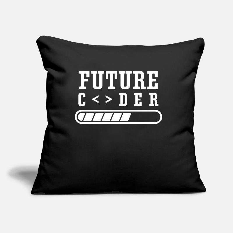 Future Coder Programmer Coding Code Sofa pillow with filling 45cm x 45cm