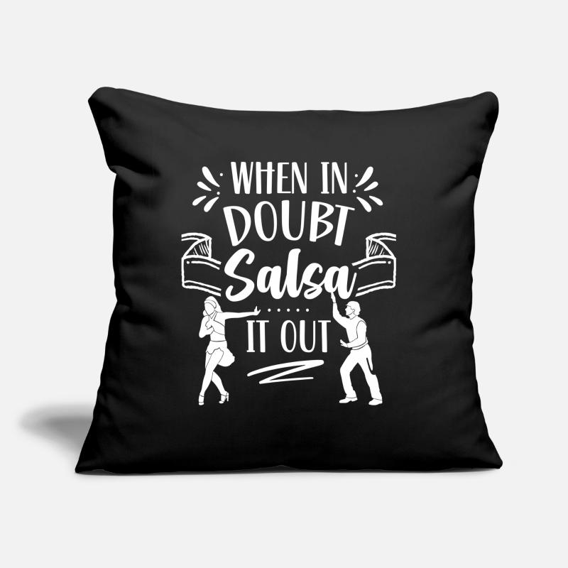En cas de doute Salsa It Out Dance Dancer Dance Coussin et housse de 45 x 45 cm