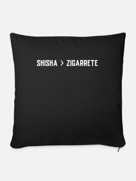 Shisha - Sofakissen mit Füllung 45 x 45 cm - Schwarz