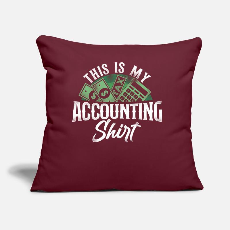 Comptable Comptable Comptable Comptabilité Coussin et housse de 45 x 45 cm