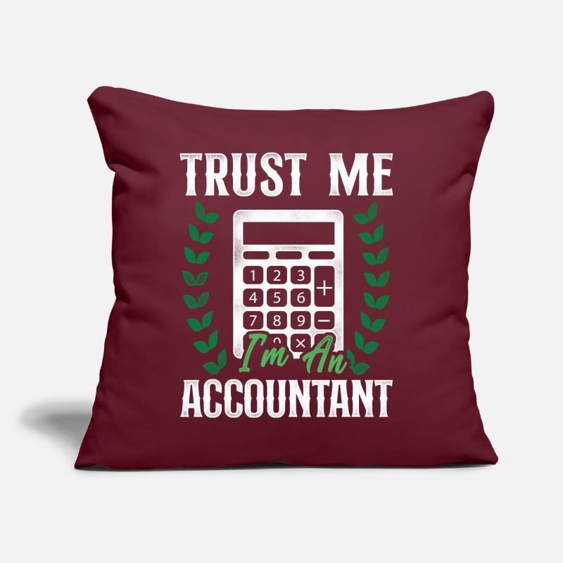 Comptable Comptable Comptable Comptabilité Coussin et housse de 45 x 45 cm