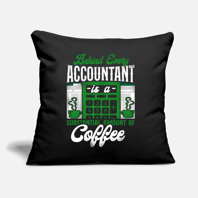 Comptable Comptable Comptable Comptabilité Coussin et housse de 45 x 45 cm