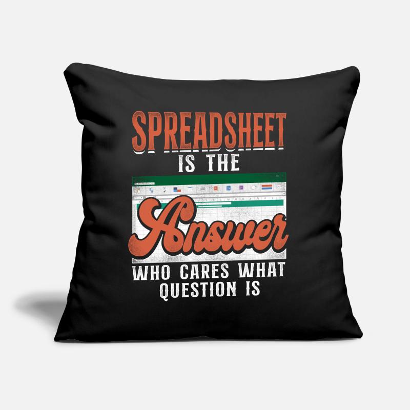 Comptable Comptable Comptable Comptabilité Coussin et housse de 45 x 45 cm