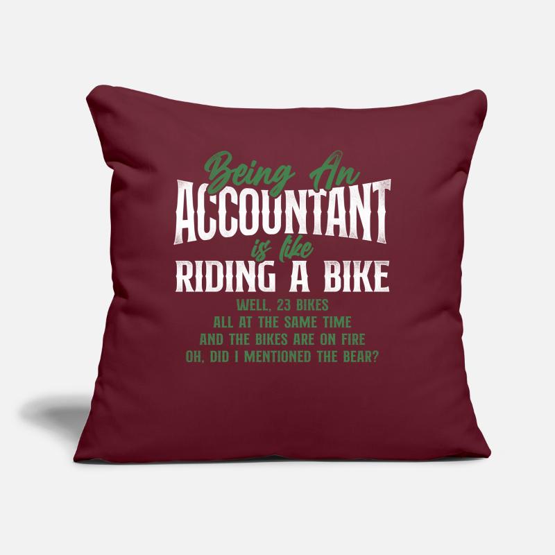 Comptable Comptable Comptable Comptabilité Coussin et housse de 45 x 45 cm