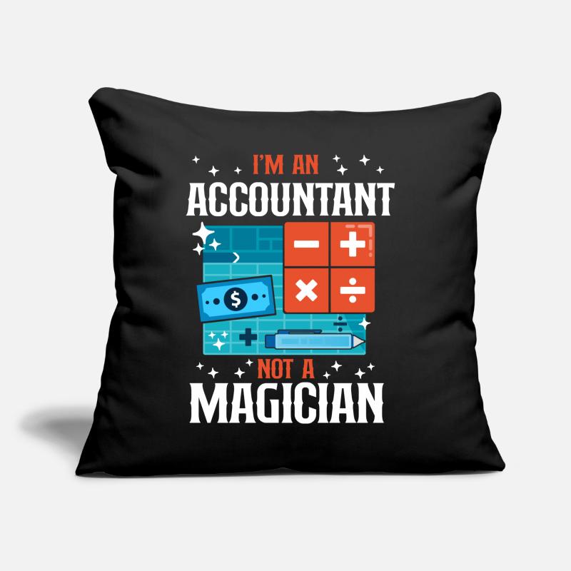 Comptable Comptable Comptable Comptabilité Coussin et housse de 45 x 45 cm