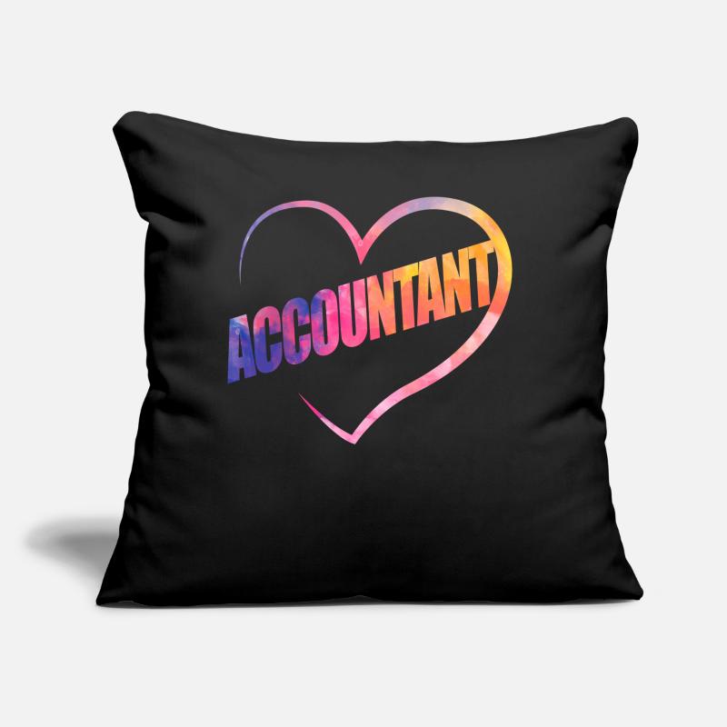 Comptable Comptable Comptable Comptabilité Coussin et housse de 45 x 45 cm