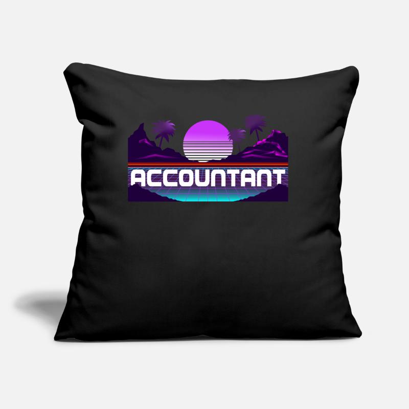 Comptable Comptable Comptable Comptabilité Coussin et housse de 45 x 45 cm