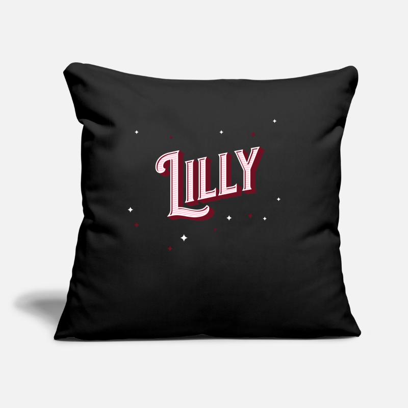 Lilly name personalized Sofa pillow with filling 45cm x 45cm