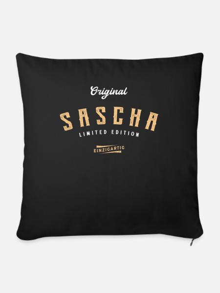 Sascha Limited Edition - Sofakissen mit Füllung 45 x 45 cm - Schwarz